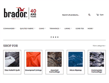 Tablet Screenshot of bradorhiverfabrics.com